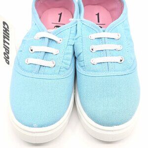 Blue Lace-Up Sneakers